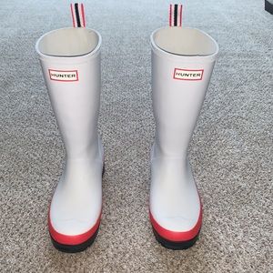 HUNTER ORIGINAL PLAY BOOT TALL GREY SIZE 8